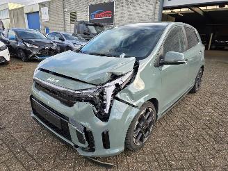 Schadeauto Kia Picanto 1.2 GT-Line New Model! Virtual Keyless Navi Leder Camera Stuurverw. Stoelverw. 61KW/83PK 2024/10