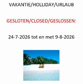krockskadad bil auto Bentley  VAKANTIE/HOLLIDAY/URLAUB  GESLOTEN/CLOSED/GESLOSSEN:  24-7-2026 tot en met 9-8-2026 2026/7