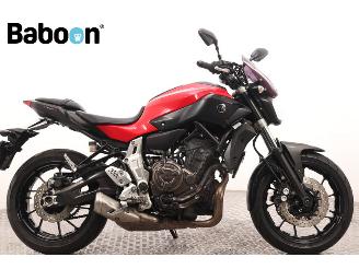 damaged motor cycles Yamaha MT-07 ABS 2015/6
