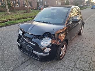 uszkodzony samochody osobowe Fiat 500C 1.2i lounge cabrio 2014/1