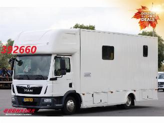 krockskadad bil vrachtwagen MAN TGL 8.190 Robrise Horsetruck + Camper Camera 61.047 KM! 2019/3