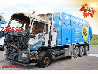 damaged trucks MAN TGS 36.480 8X4 MTS Dino 5 12m3 Saugbagger Euro 6 2016/9