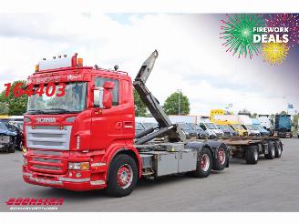 krockskadad bil vrachtwagen Scania R R480 Joab + Kelberg 6X2 Anhänger 2007/4