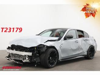 krockskadad bil auto BMW M3 Competition xDrive HUD Carbon H/K Memory Camera Ventilatie SHZ 10.551 km! 2024/5