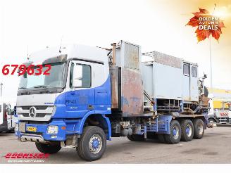 krockskadad bil vrachtwagen Mercedes Actros 3344AK 8/6X6 Manual Blatt/Blatt 2x PTO 2x Pump 2013/7