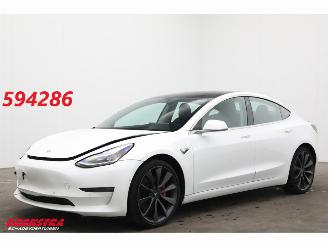 Schadeauto Tesla Model 3 Performance AWD 75 kWh Pano LED Leder ACC 2020/1