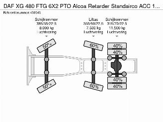 DAF XG 480 FTG 6X2 PTO Alcoa Retarder Standairco ACC 107.999 km! picture 37