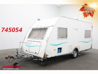 krockskadad bil caravan Knaus  460 Beauty Luifel Fietsendrager Ringverwarming Rondzit Dwarsbed 2000/3