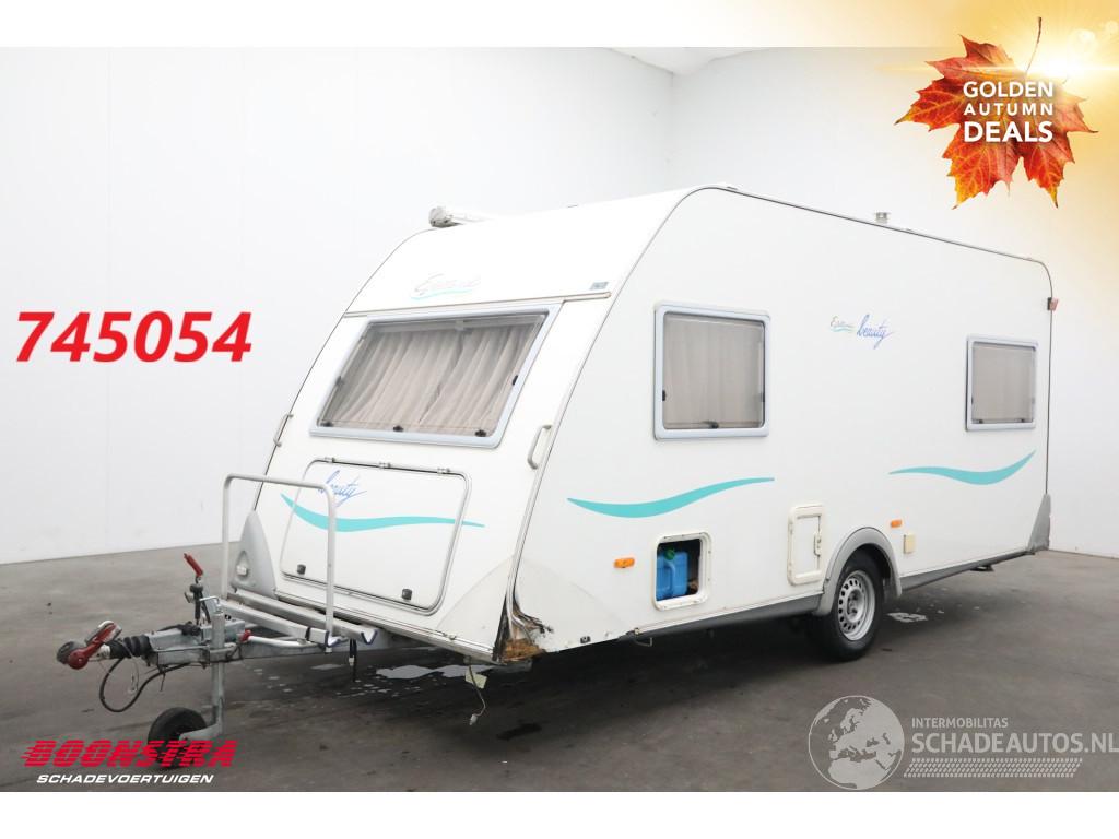 Knaus  460 Beauty Luifel Fietsendrager Ringverwarming Rondzit Dwarsbed