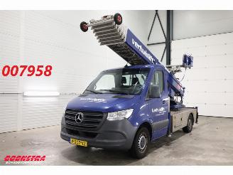 krockskadad bil bedrijf Mercedes Sprinter 314 CDI Klaas 29m verhuislift PTO Airco Cruise 2019/2