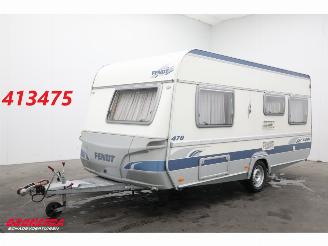 krockskadad bil caravan Fendt  Saphir 470 Rondzit Frans Bed Ringverwarming 2006/10