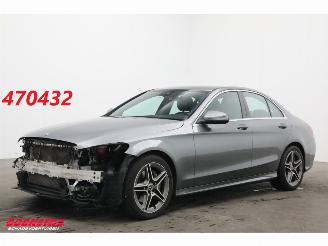 Schadeauto Mercedes C-klasse 200 9G-Tronic AMG Leder Navi Clima Cruise Camera SHZ 2019/2