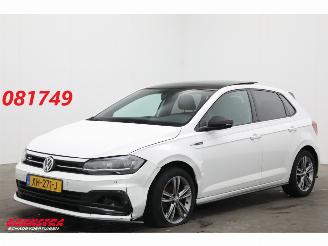 krockskadad bil auto Volkswagen Polo 1.0 TSI Highline R-Line Pano LED ACC Navi Clima Camera PDC 2019/1