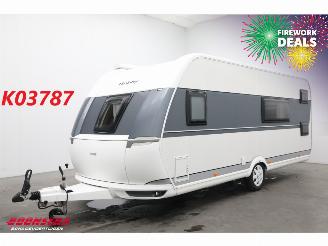 krockskadad bil caravan Hobby  540 De Luxe Mover Fietsendrager Luifel Frans Bed Stapelbed BY 2019 2019/11