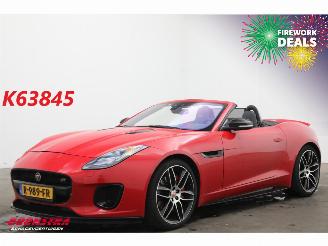 krockskadad bil auto Jaguar F-type 2.0T Chequered Flag Meridian Memory Leder LED Apple Camera LRHZ SHZ 2019/7