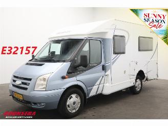 skadebil camper Dethleffs  Globevan 02 2.2 TDCI Luifel Fietsendrager Cruise 134.848 km! 2009/1