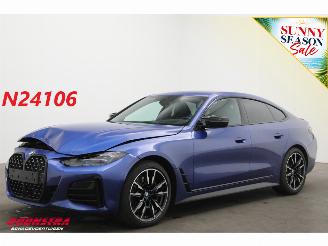 krockskadad bil auto BMW 4-serie Gran Coupé M440i Steptronic xDrive H/K ACC Navi Clima Memory Leder SHZ Apple/Android Camera PDC 2022
