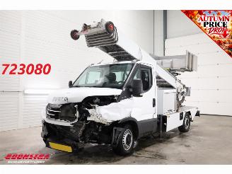 Schade bestelwagen Iveco Daily 35S14 Böcker LAK-A11 30m ladderlift PTO Airco Cruise 2024/7
