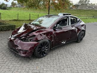 krockskadad bil auto Tesla Model Y Dual Performance 393 kW 4 WD 2024/11