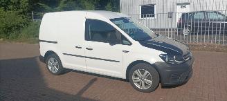 krockskadad bil auto Volkswagen Caddy TDI-2.0-AdBlue euro6 Airconditioning Elektrische ramen Elektrische-spiegels centrale vergrendeling met afstandsbediening Start-Stop systeem Tussenwand met glas 16 inch velgen 2016/2
