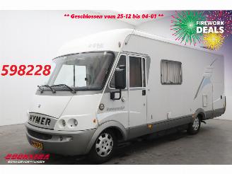 dañado camper Hymer  B 614 Hymermobil 2.8 JTD Dakairco Solar Hefbed Dwarsbed Cruise Apple/Anrdoid 2005/6