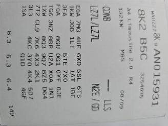 Audi A4 A4 (B8), Sedan, 2007 / 2015 2.0 TFSI 16V picture 20